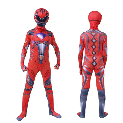 Rangers Costume  Power Mecha Five Beast Cosplay Anime  Halloween Costumes For dMask Carnival Party Jumpsuits