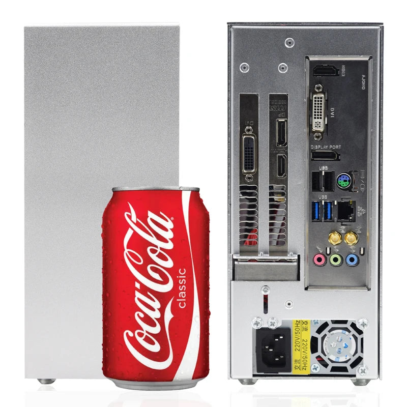 METALFISH S3 MINI-ITX Case All Aluminum Computer Mini Small Chassis Support Flex PSU/195mm GPU