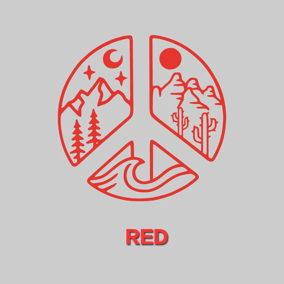 DECAL [Elemental Peace] Vinyl Decal | Mountain Decal | Peace Decal | Car Window Decal | Laptop Decal | Water Bottle Decal | Car