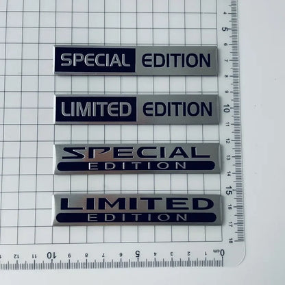 3D Metal LIMITED EDITION Emblem Sticker Aluminum Logo Car Fender Badge Trunk Decal Special EDITION Accessories