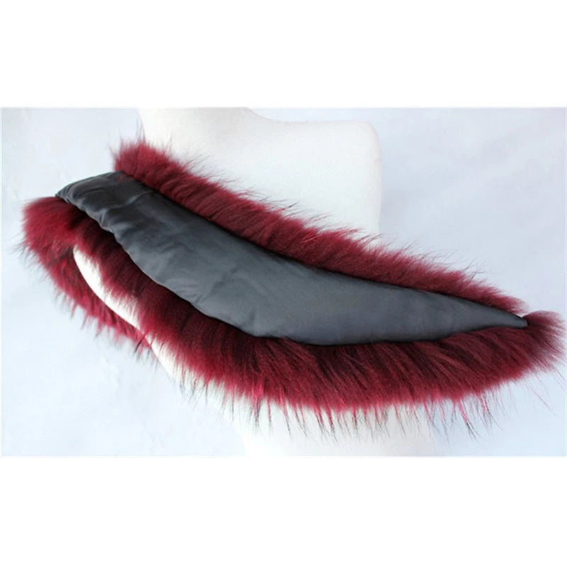 Real Raccoon Fur Collar Women Natural Fur Scarf  Winter Large Size Warm Wraps  Furry Fur Scarves for Coat Jackets Collars
