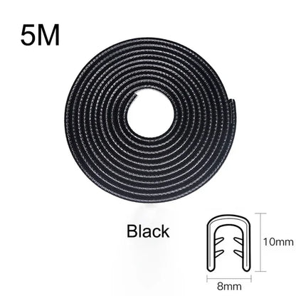 Car Door Edge Scratch Protector with Steel Disc Bumper Trim Edge Scratch Protector Strip Sealing Guard Styling Protector Decor
