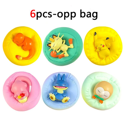 Anime Pokémon Blind Box Model Figure 1-12 Pcs Pikachu Sleep Series Interior Hand Sleeping Position Toys Gift for Sfriends
