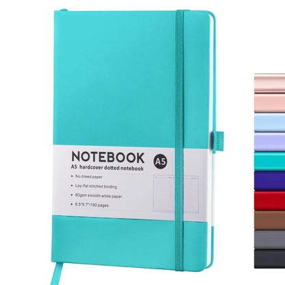 Hardcover A5/A6 Notebook with Elastic Band | PU Leather Journal Notebook for Office, School & Daily Note Taking