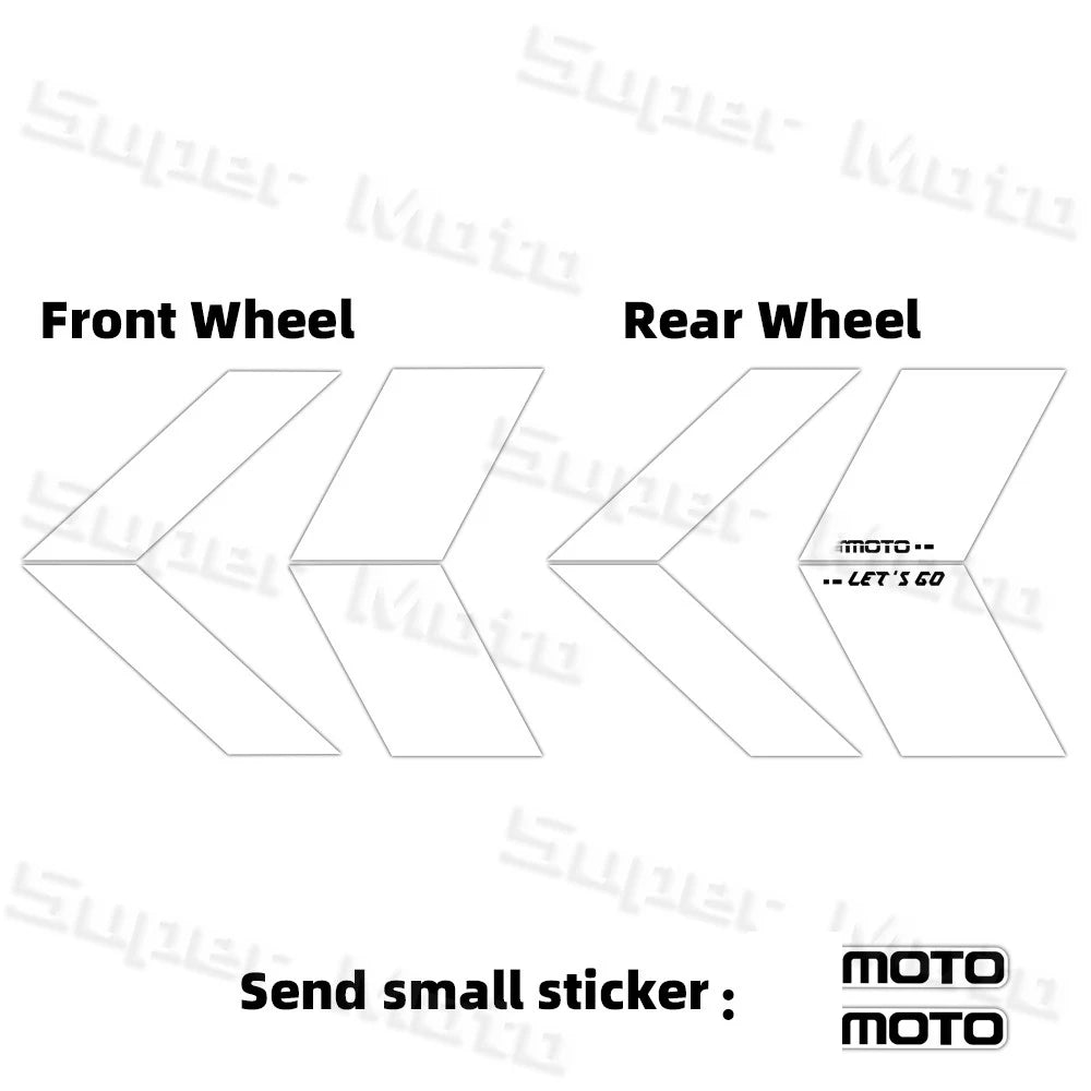 For 150nk150NK NK150 250NK 250SR 450NK 450SR 800NK Arrow Wheel Hub Stickers Accessories Rim Decoration Protection Decals
