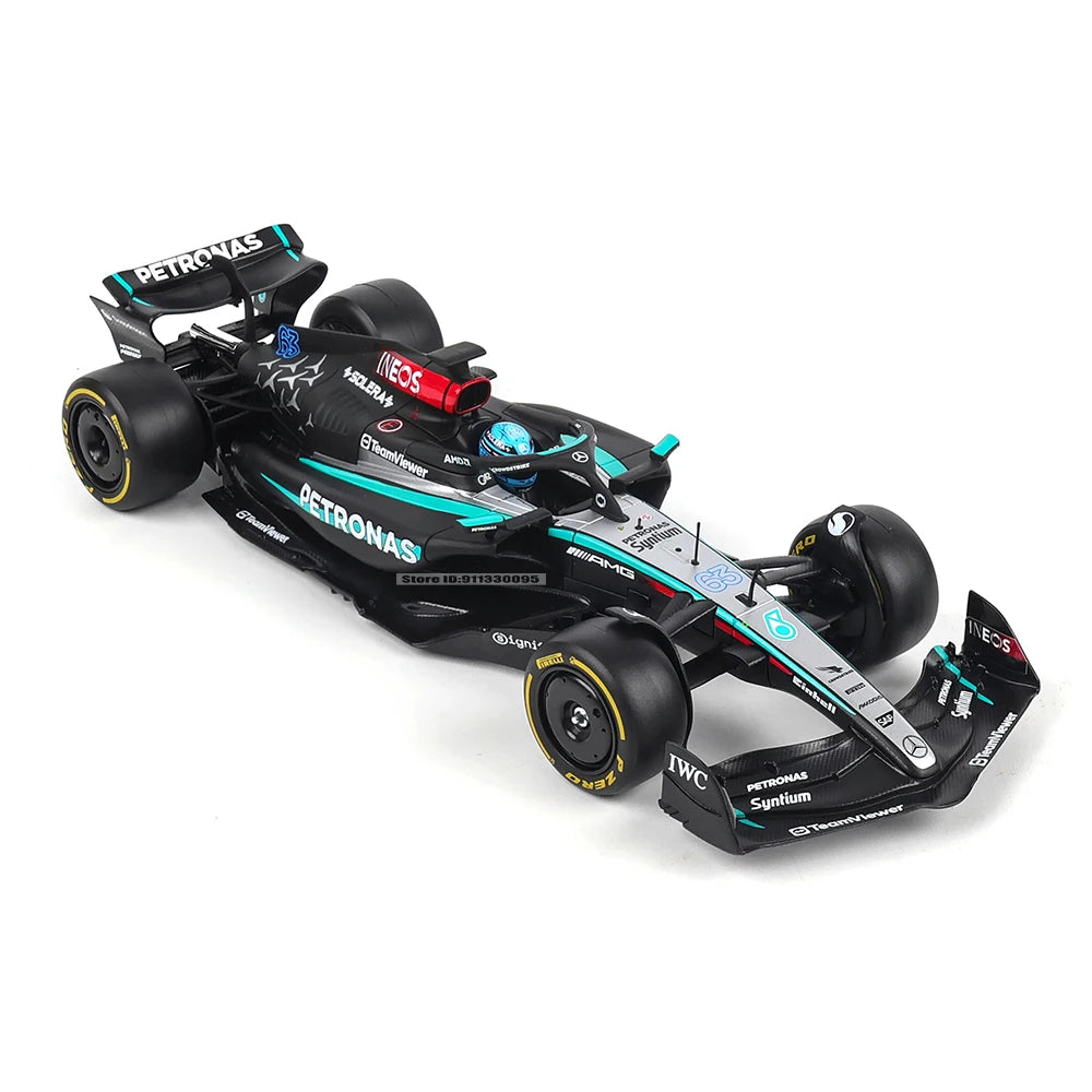 Bburago 1:24 2022~2025 Mercedes W15 44# Hamilton 63# Russell F1 series various styles Red Bull Ferrari McLaren Alloy car model