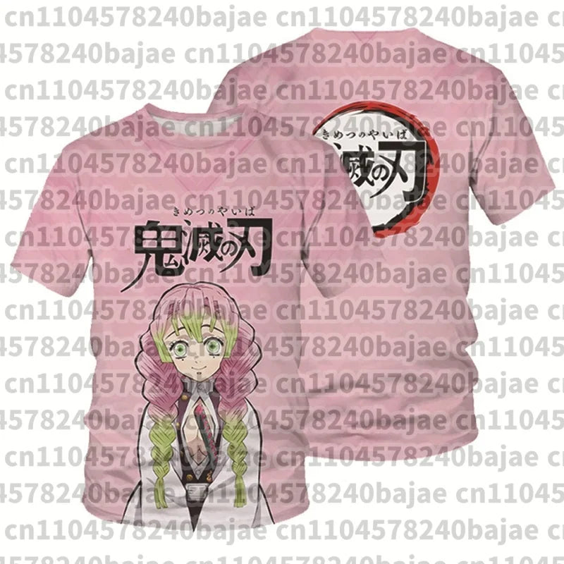 Demon Slayer Kimetsu no Yaiba Tanjiro 3D Quick Dry T-Shirt Adult Kids Sports Casual Anime Merch Summer outdoor streetwear