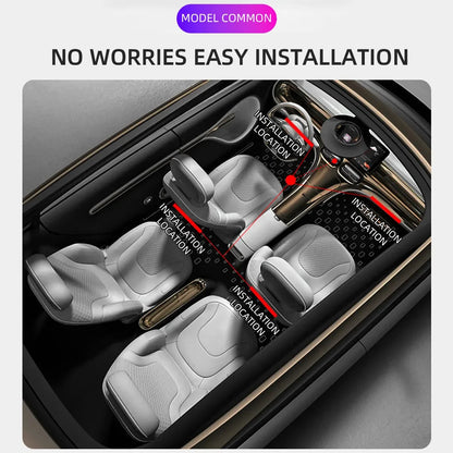 4in1 Symphony LED Interior Car Lights Strip Foot Light Dynamic Flash Light Music APP Control RGB Color 48SMD USB Car Accessories
