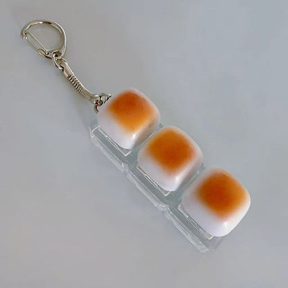 [NC]1PC Caramel Bread Keyboard Stress Relief Button Light Keycap Backpack Pendant Keychain For Office Adult Accessory[NC]