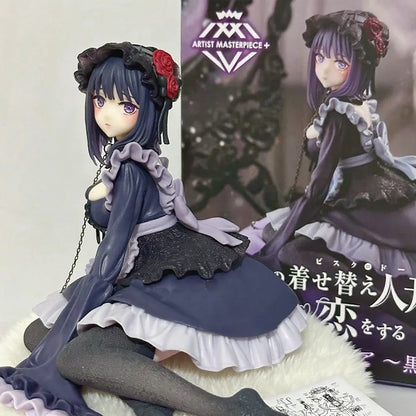 2 Kinds My Dress-Up Darling Anime Figure Black Maid Outfit Kitagawa Marin Action Figure Shizuku Kuroe Figurine Collection Model