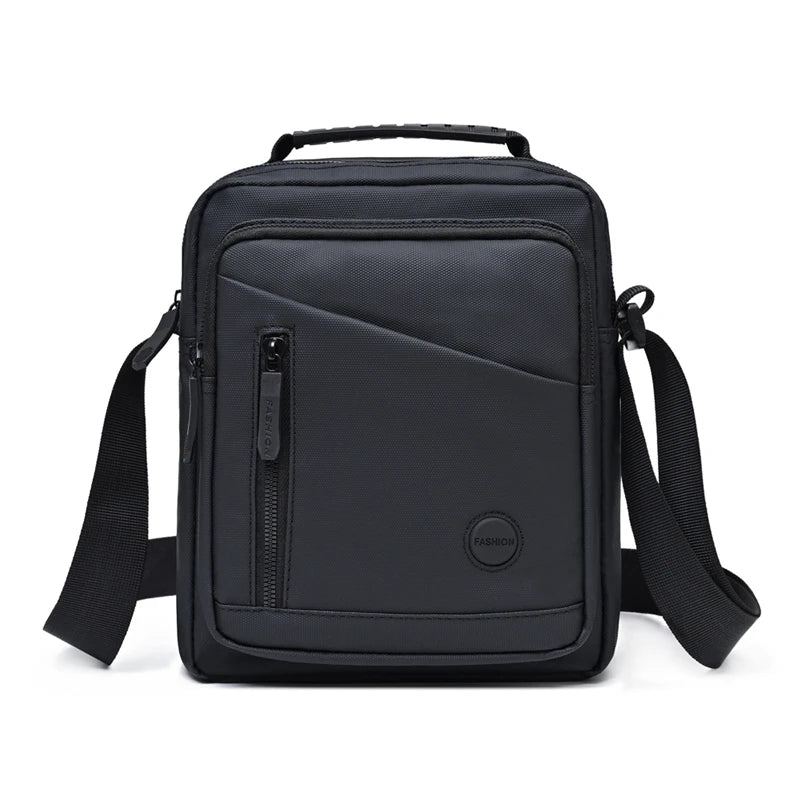 Messenger Bag for Men Oxford Cloth Compact Multi Layer Pocket Business Casual Travel Everyday Crossbody Shoulder Bag