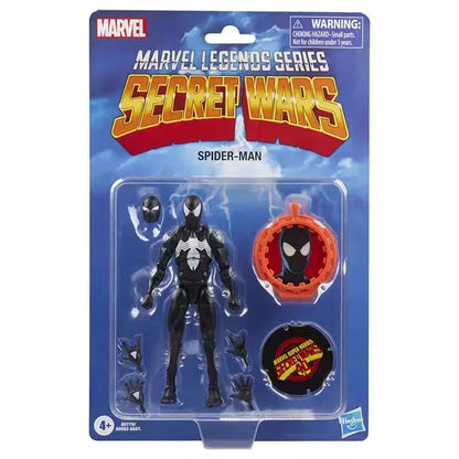 【IN STOCK】Hasbro Marvel Legends Series Secret Wars Spider-Man (Black Suit) Action Figure Collection Model Boys Toys Gifts