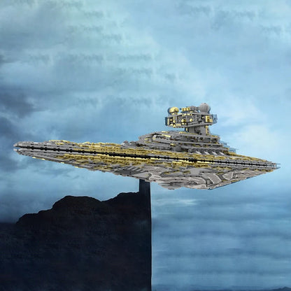 New 3130Pcs Famous Star Battle Movie Moc Destroyer Golden Spaceship Diy Creative Ideas Child Toys Birthday Gifts Custom Puzzles