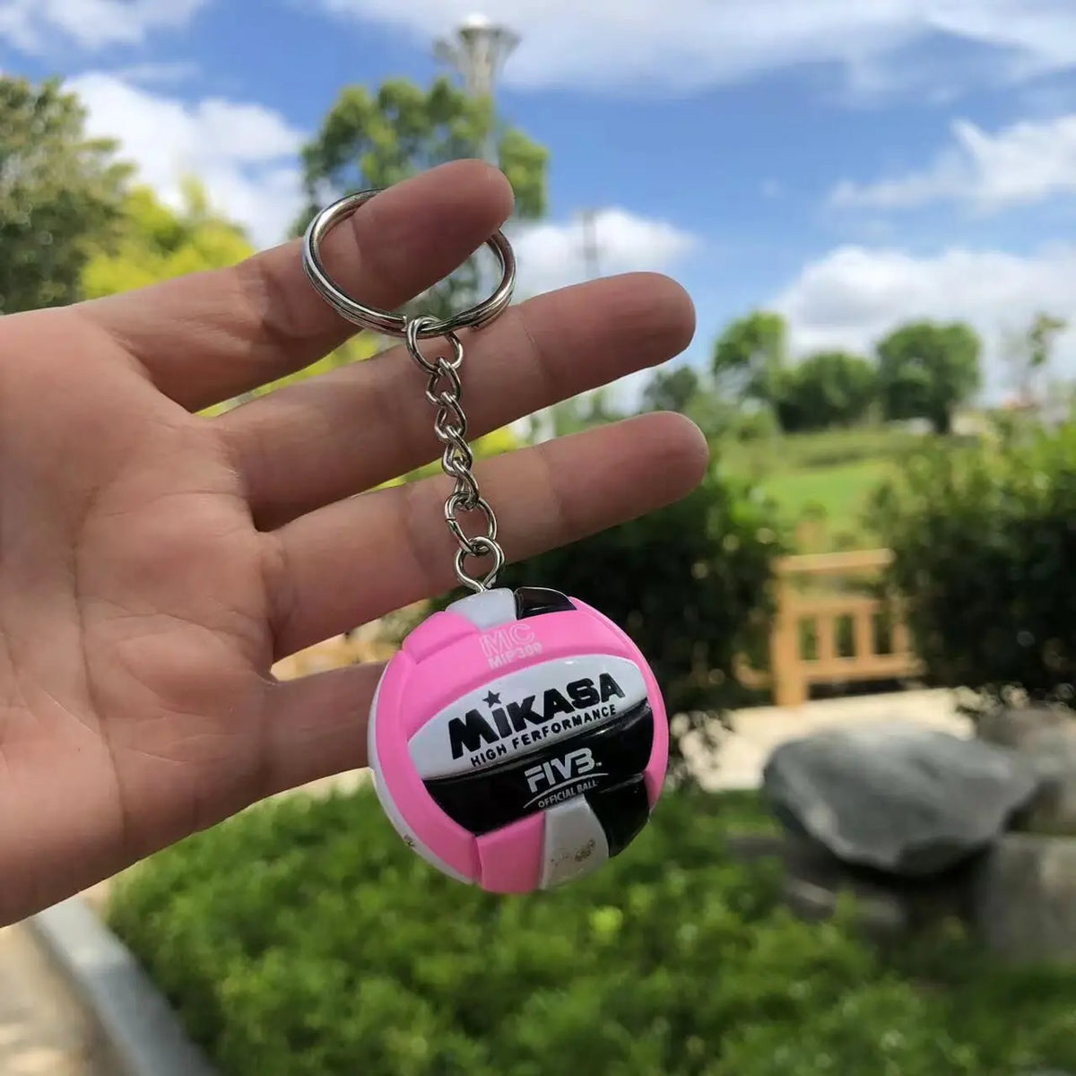 PVC Volleyball Keychain Ball Toy Sport Key Chain Gift Car Ball Key Holder Ring For Players Men Women Keyring Birthday Gift