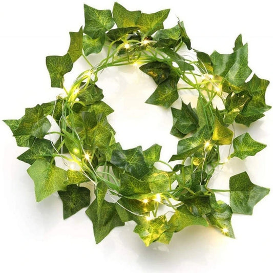 LED String Light Geen Eucalyptus Leaves Maple Leaf 5V USB Battery Power Wedding Christmas Decoration 2M 5M 10M Fairy Lights