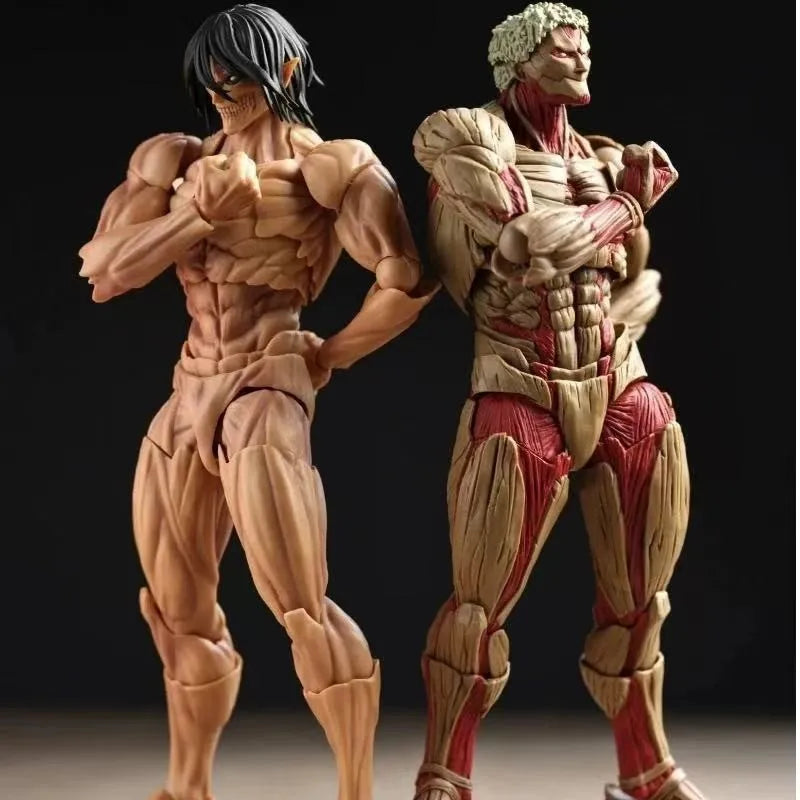 Kaiyodo Attack on Titan The Female Titan Annie Leonhart Revoltech Yamaguchi Anime Action Figures Figurine Ko Model Toys Gift