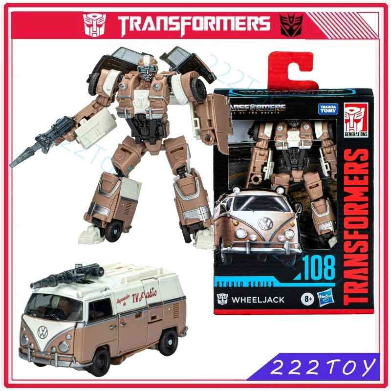 New Transformers Toys Studio Series SS108 Deluxe Class Wheeljack Anime Model Action Figures Robot Toy Collectibles Hobbies Gifts