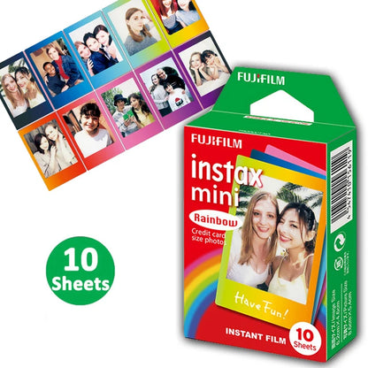 Original Fujifilm Instax Mini 12 11 8 9 Color Film Fujifilm Instax Mini Film For 40 50s 50i 90 Link 25 Share SP-1 2 Camera