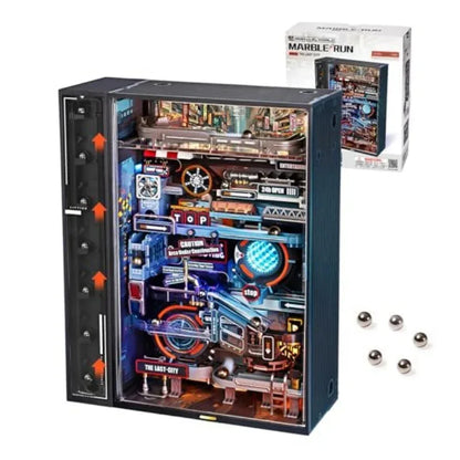 Robotime The Last City Futuristic Marble Run Parallel World Building Toy Set 130pcs Brain Teaser DIY Hobbies for Men Boys