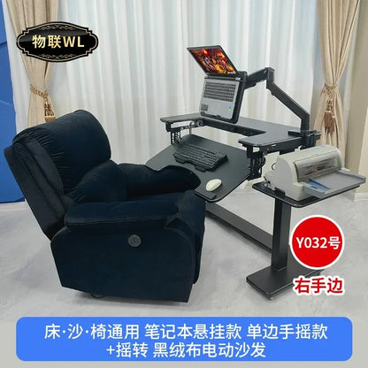 Computer desk bed notebook desktop computer desk bedside table lifting table lazy table cockpit suspension bracket