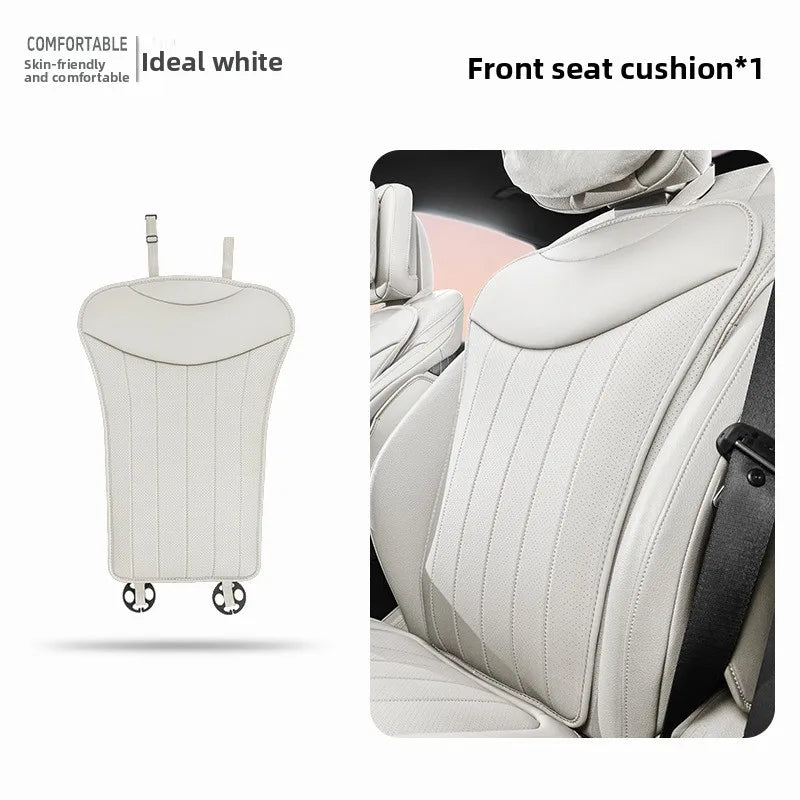 Luxury Sedan SUV Universal Nappa Leather Car Seat Cover Comfortable Memory Foam Perforated Leather Cushion Car Seat Protection
