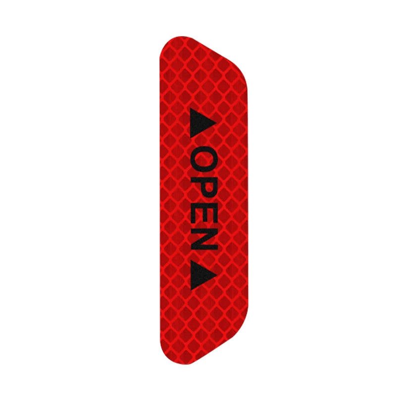 10/50PCS Reflective Car Door Sticker Safety Opening Warning Reflector Tape Decal Auto Exterior Reflector Car Accessories