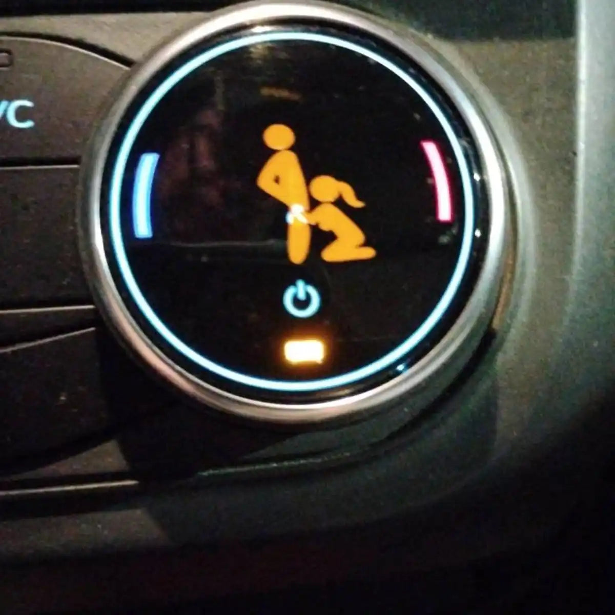 2 PCS Road Head Car Vinyl Decals For Blank Car Buttons, Funny Car Accessories Stickers for Men