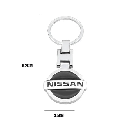 Metal Car Emblem Keychain Key Ring Gift Fit For Nissan Sylphy N7 Qashqai J10 J11 Teana Note Navara Juke GTR 350Z Patrol Leaf X-T