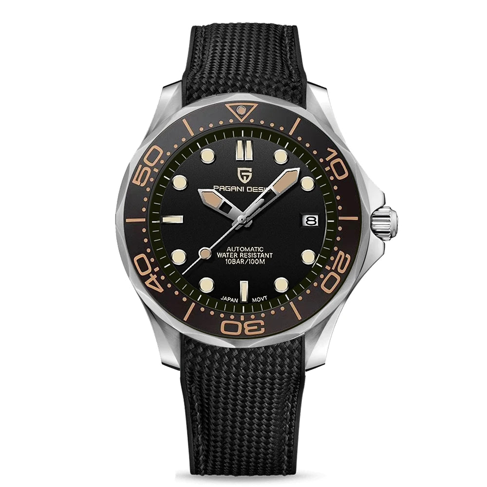 PAGANI DESIGN Navy Blue Ceramic Bezel Men's Watches Automatic Watch For Men Luminous Diving Mechanical Wrist Watch Men 2026 New