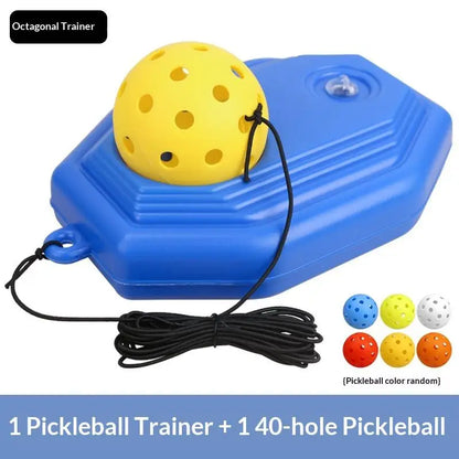 Pickleball Rebound Training Ball with String Optimized for Individual Practice and Skill Enhancement