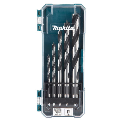 Makita D-72861 / D-72833 HSS Drill Bit Sets, Metal & Wood Drilling Bits with Storage Case