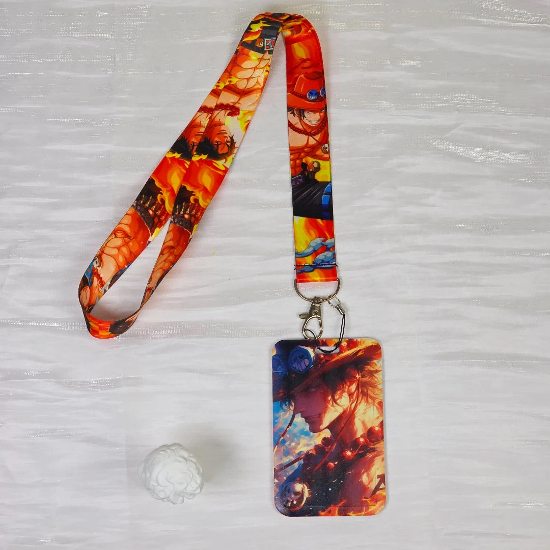 Anime Cartoon Credential Holder Keychains Neck Lanyard For Pass Card Anime Credit Card Holder Keychain Straps Wholesale