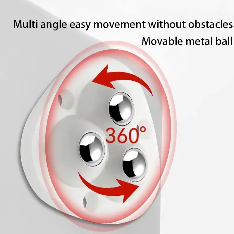 4Pcs Furniture Casters Wheels Heavy Duty Ball Pulley Self Adhesive Stainless Steel 360° Rotation Universal Wheel Load 20/200Kg