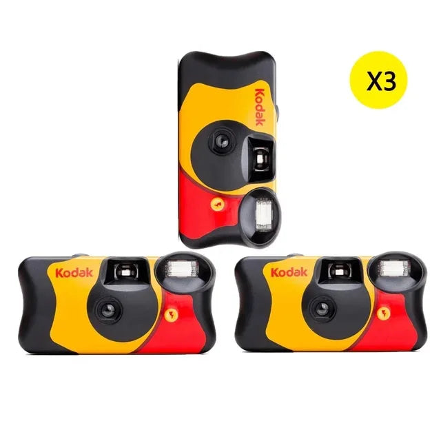 New 1-5 Pcs Original Kodak FunSaver Single Use Camera With Flash Disposable Point-and-Point Film Cameras 27 Exposures 39 Sheets