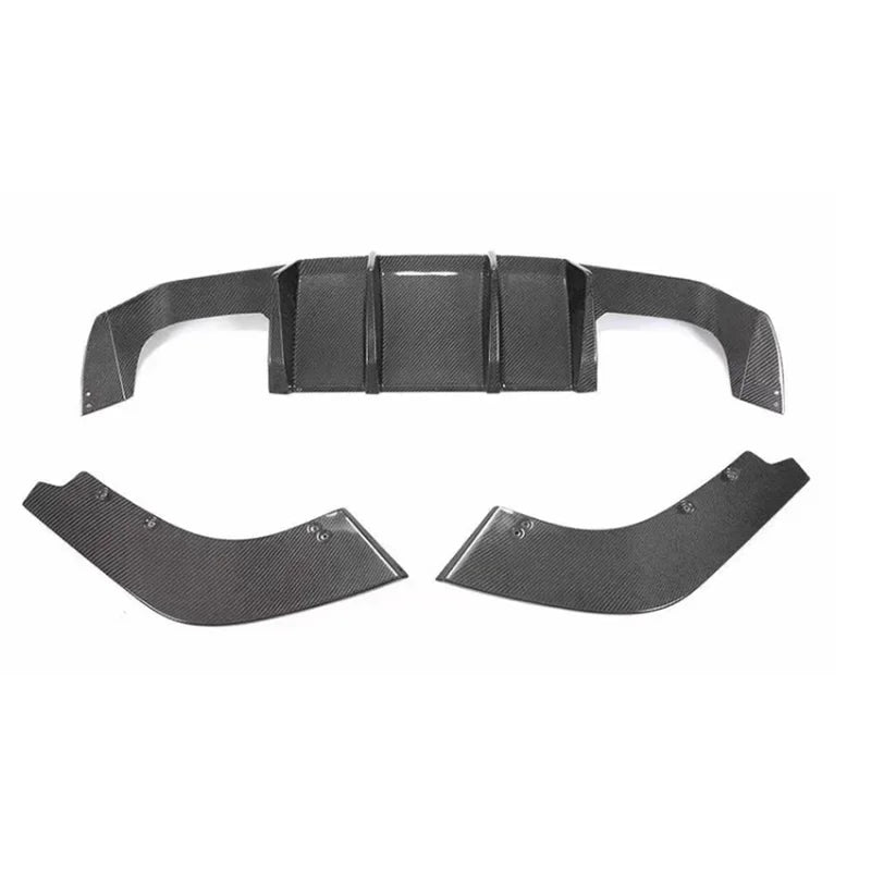 For BMW M2 F87 M2C Carbon Fiber Back lip Car Rear Bumper Diffuser Rear Splitters Spoiler V Style Car Accessories Body Kits