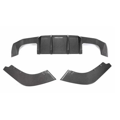 For BMW M2 F87 M2C Carbon Fiber Back lip Car Rear Bumper Diffuser Rear Splitters Spoiler V Style Car Accessories Body Kits