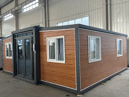 Prefab Container House 20ft 40ft 30ft Folding Expandable Container House Prefabricated Solar Power Farm House Durable