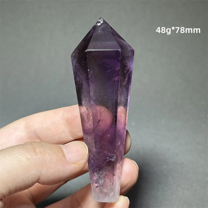 Amethyst Scepter Natural Mineral Quartz Gem Aura Spiritual Meditation Treatment Energy Home Garden Feng Shui Decoration