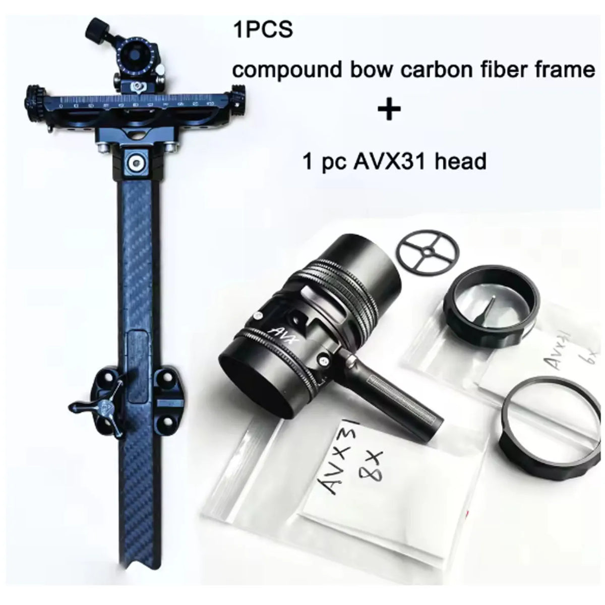 Universal Left Right Hand 9 Inch Archery Compound Bow Sight