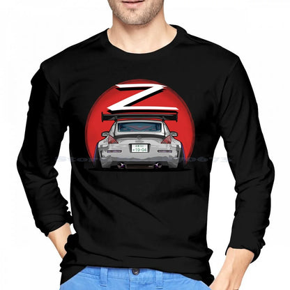 Nismo Fairlady 350z Z33 Gray 100% Cotton Hoodie 350z Nismo Z33 Midnight Blue Car Graphic Osmancetinyapici Gtr Power