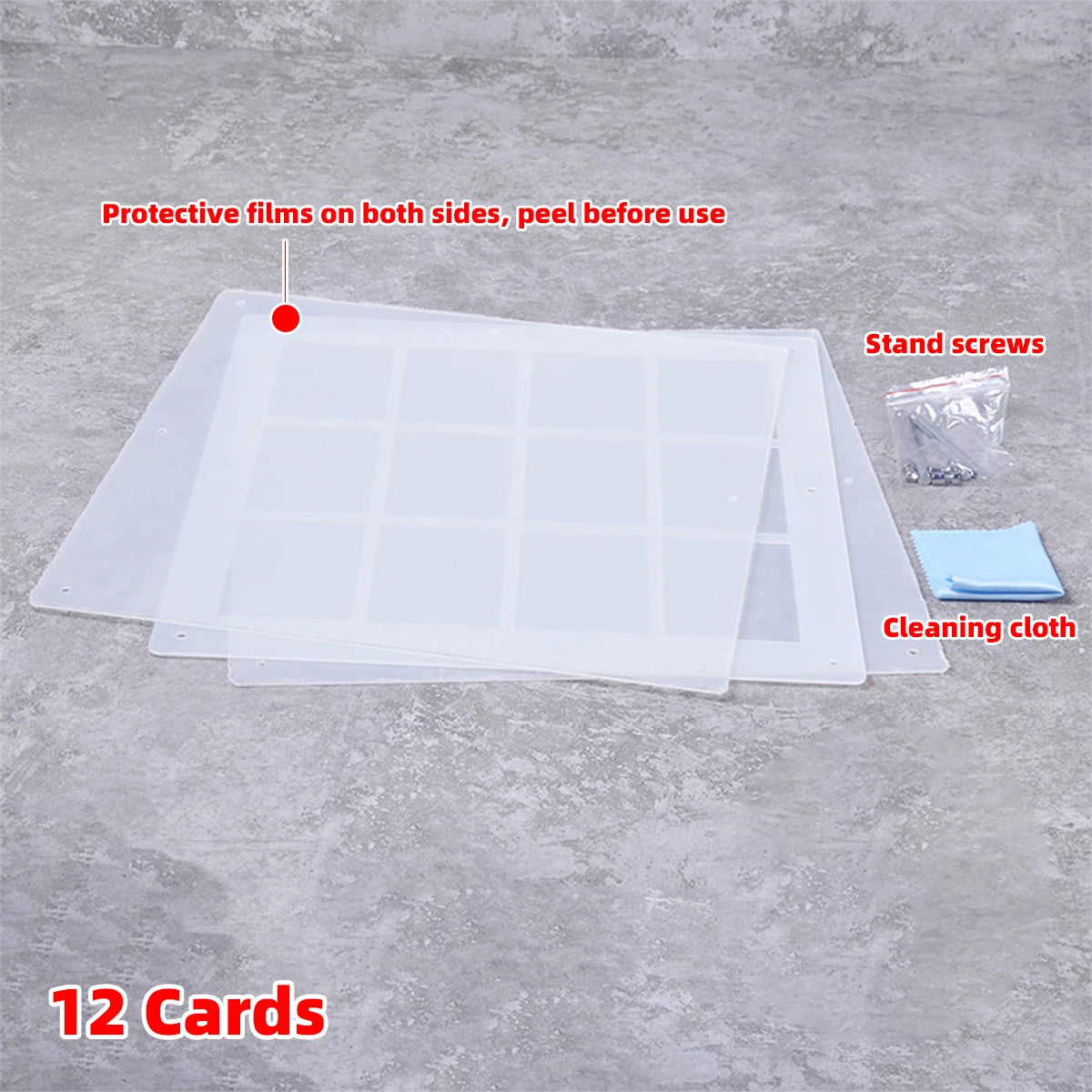 Desktop Display Stand 2/3/4/5/6/8/9/10/12 Cards Holder 35/55/75pt for Pokemon NBA Sports MTG Trading PTCG One Piece TCG F1 Card