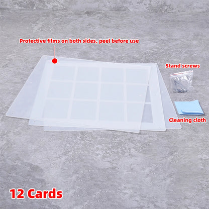 Desktop Display Stand 2/3/4/5/6/8/9/10/12 Cards Holder 35/55/75pt for Pokemon NBA Sports MTG Trading PTCG One Piece TCG F1 Card
