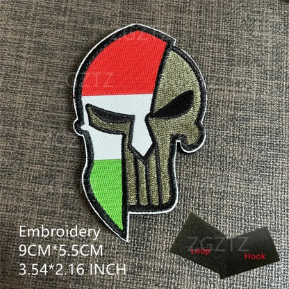 Italy Infrared IR Reflective Patch Italian Italia Sicily Sardinia Sicilia Flag Applique Badge Tactical Armband ITA GIS