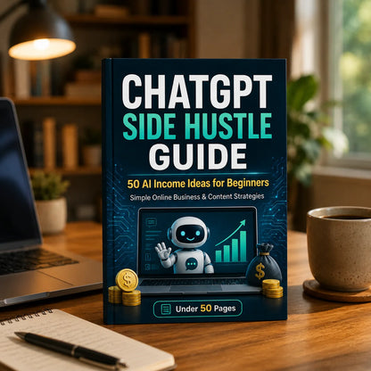 ChatGPT Side Hustle Guide 50 AI Income Ideas for Beginners Online Business Content Strategy Book Under 50 Pages