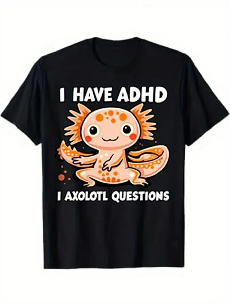 I AXOLOTL QUESTIONGS Children Boy Girl T shirt 2026 New Summer Short Sleeve T-Shirt Cute Style kidS casual SPORTS Tops