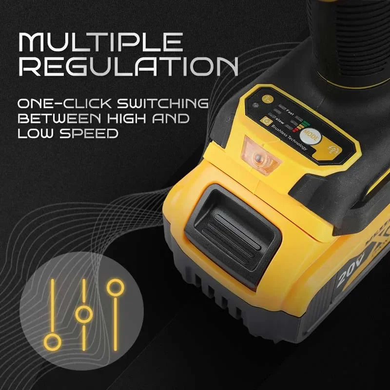 DEWALT DCD805 Brushless Percussion Drill Lithium Ion Multi function Compact, for All Home and Professional Scenarios Naked Tool