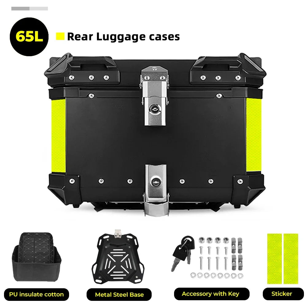 CNC Aluminum Motorcycle Helmet Box Trunk Top Case Travel Luggage Storage Box for BMW R1200GS Adventure 1200 GS R1250GS ADV