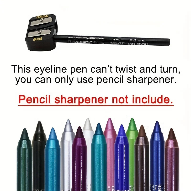 1pcs Waterproof Eyeliner Set with Glitter Effect, Includes Eye Shadow & Highlighter Pens, Colorful Makeup Kit for Stunning Looks