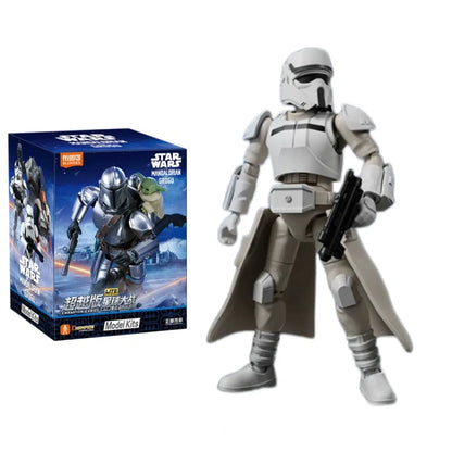 BLOKEES Star Wars Series Brick Figures Beyond Edition The Mandalorian and Grogu Imperial Stormtrooper Assembled Model Toy Gift