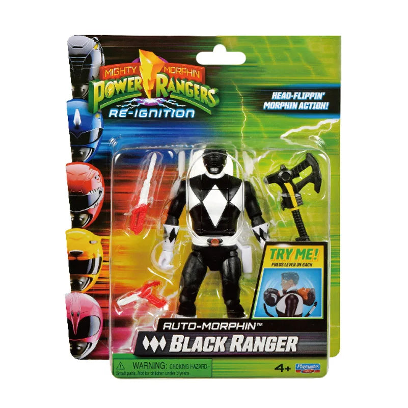 Mighty Morphin Power Rangers Re-Ignition Black Red Blue Ranger Mastodon Rita Repulsa Pterodactyl Action Figure Collectible Toys